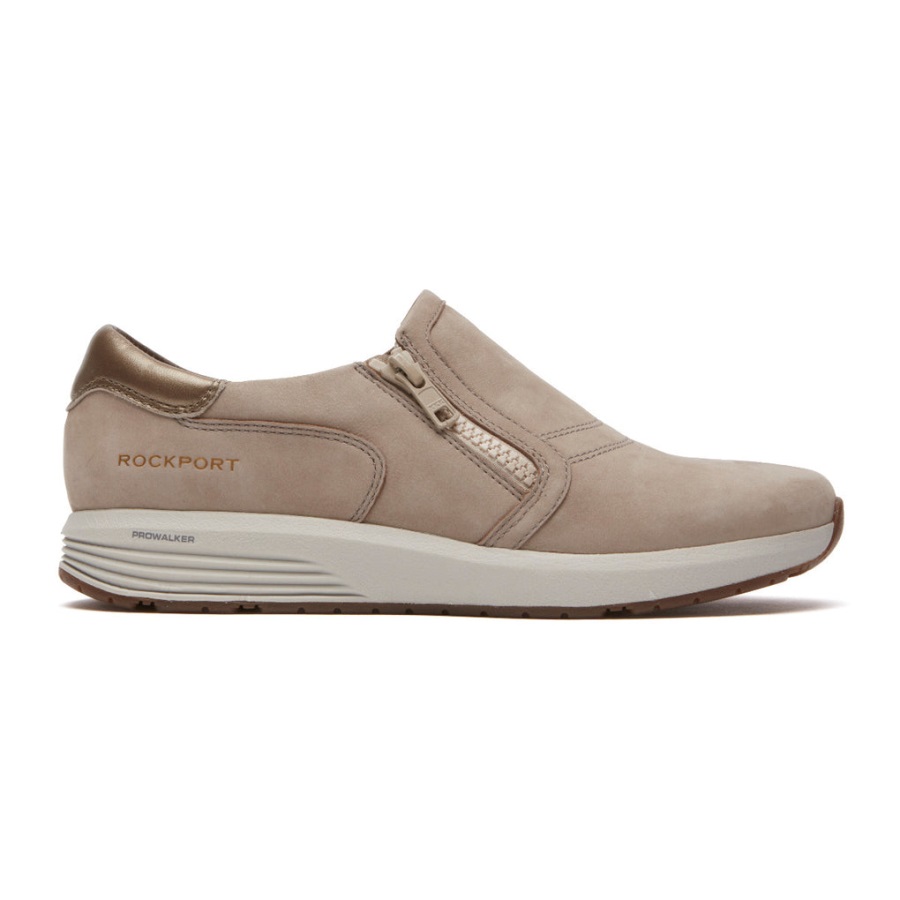 Rockport Kadın Trustride Prowalker Slip-on Spor Ayakkabı Boz Kahverengi - Görsel 2