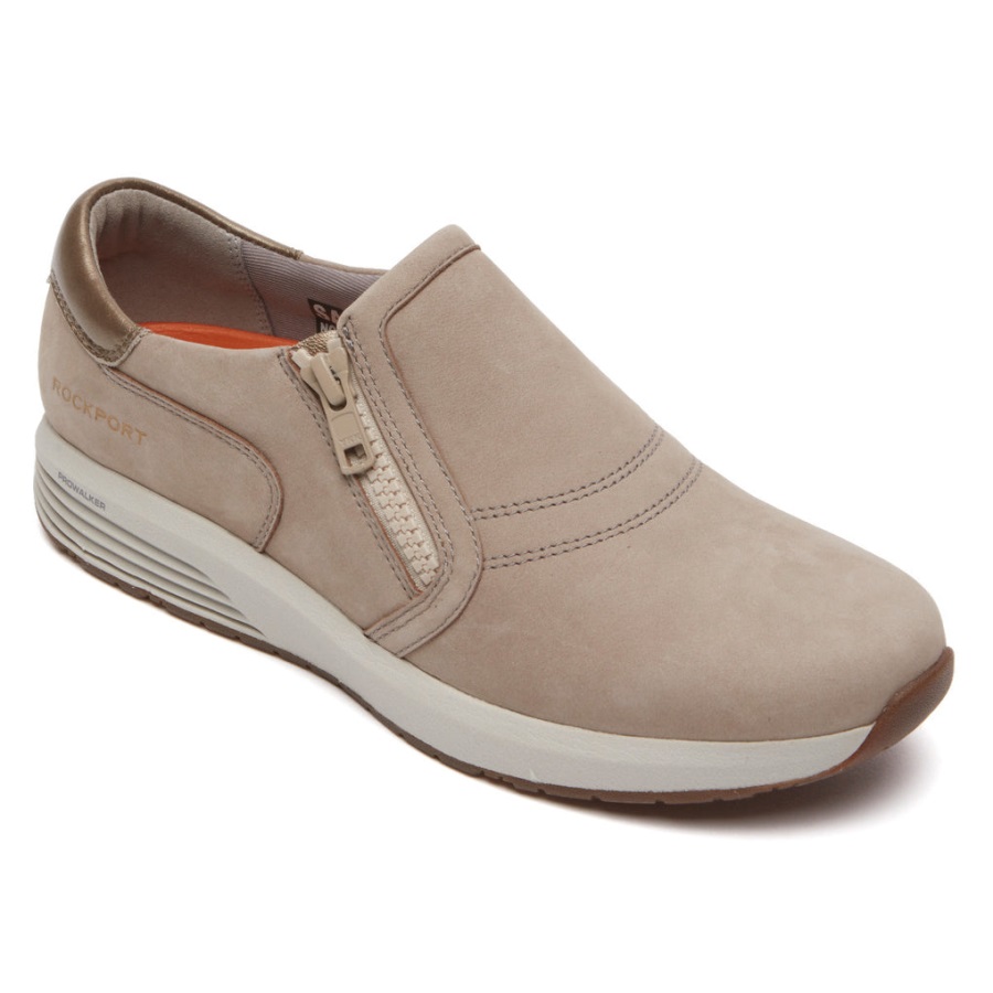 Rockport Kadın Trustride Prowalker Slip-on Spor Ayakkabı Boz Kahverengi - Görsel 1