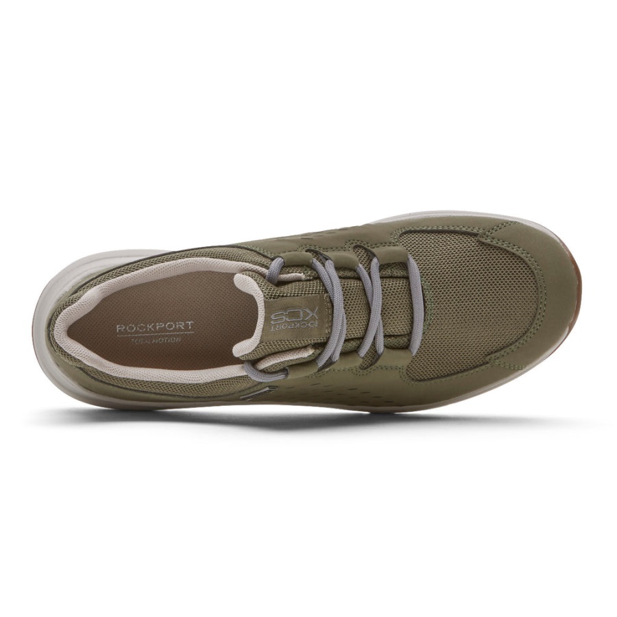 Rockport Kadın Xcs Toplam Hareket Izi Spor Ayakkabı-su Geçirmez Zeytin Eko - Görsel 4