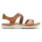 Rockport Kadın Yakut örgülü Sandal Tan çok - Görsel 2