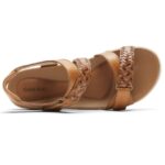 Rockport Kadın Yakut örgülü Sandal Tan çok - Görsel 4