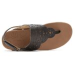 Rockport Sırt Daire Kesme Tanga Sandalet Siyah - Görsel 4